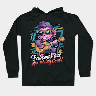 Funky Baboon Rockstar Tee Hoodie